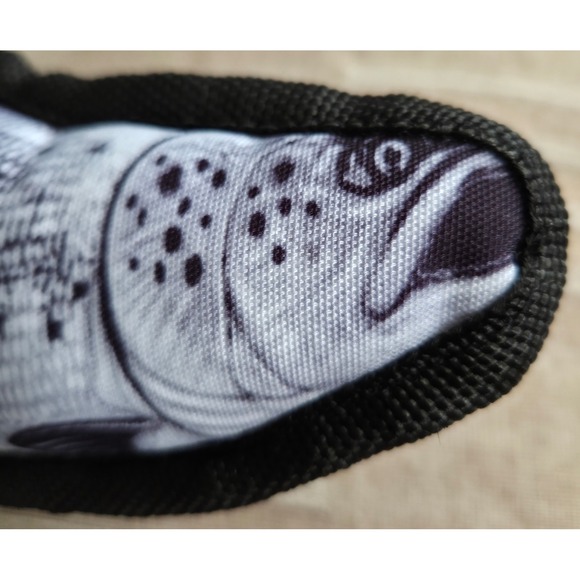 Alaska Souvenir Fish Dog Toy Realistic Salmon Trout Plush Squeaker Heavy Duty - Picture 5 of 5